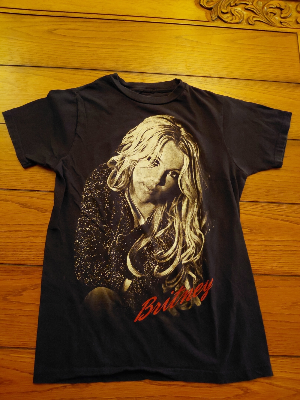 Britney Spears "Femme Fatale" Tour Black Graphic T-Shirt XS